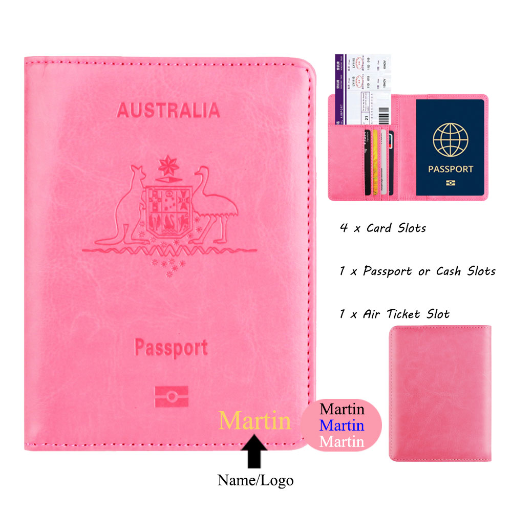Travel Accessories Wallet - Tas dompet perjalanan penutup paspor kulit
