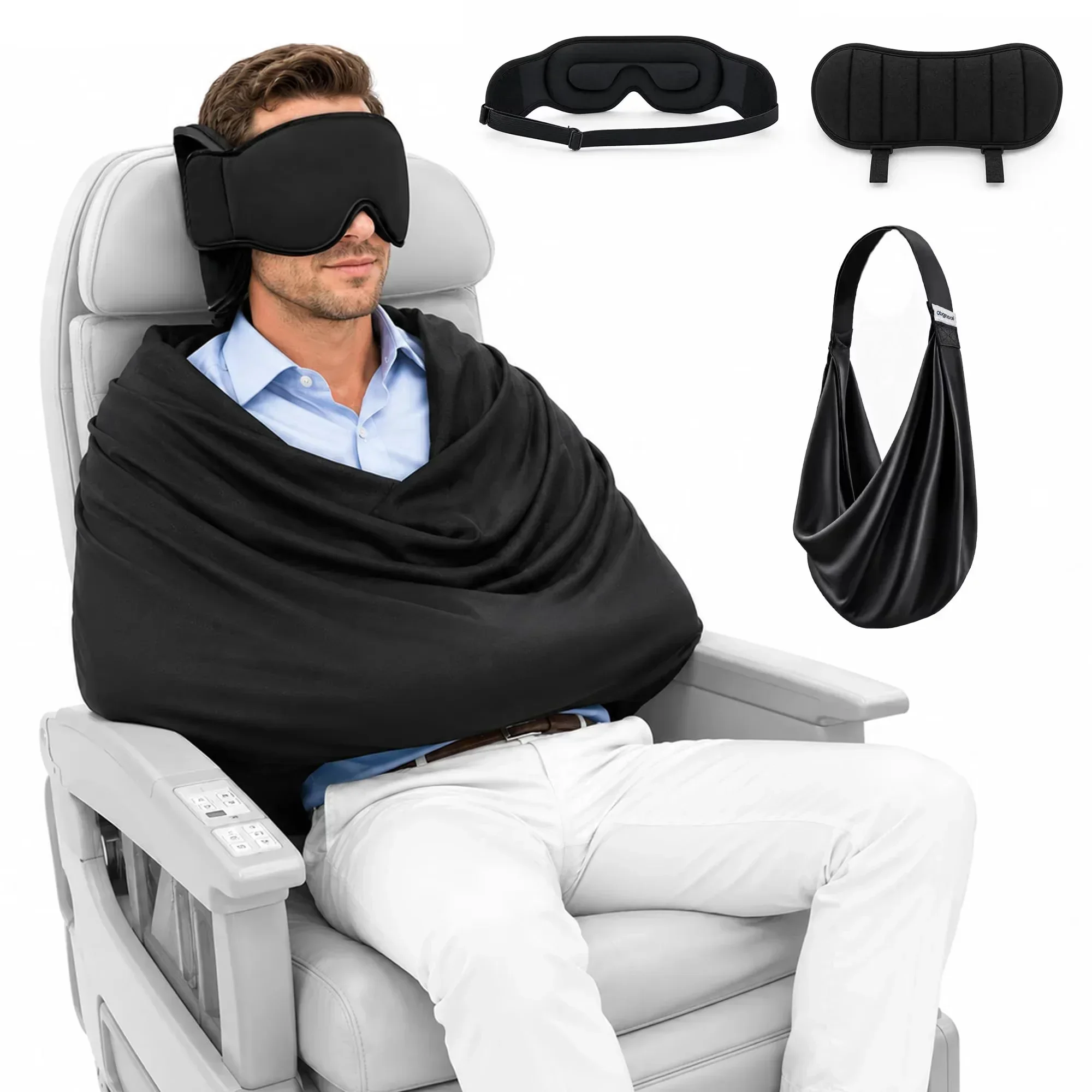 Travel Accessories Long Flight - Sistem Penyangga Tidur Pesawat NWE 3-in-1,
