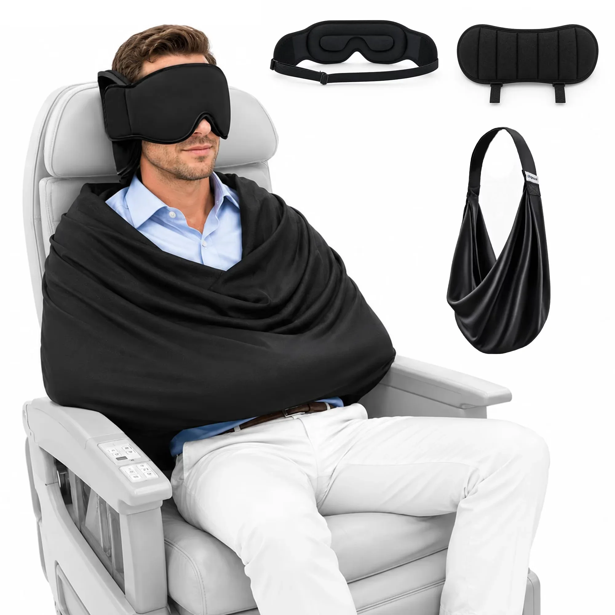 Travel Accessories Long Flight - Sistem Penyangga Tidur di Pesawat 3-in-1,