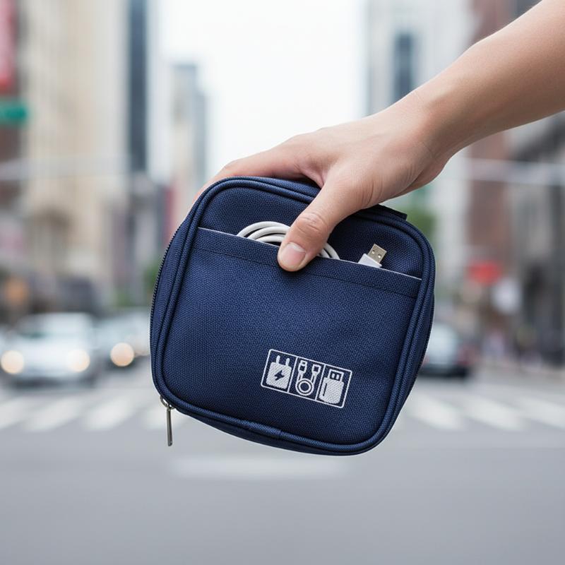 【F】Tas Organizer Kabel Portabe - Travel Accessories Organizer Bag ulasan dan harga