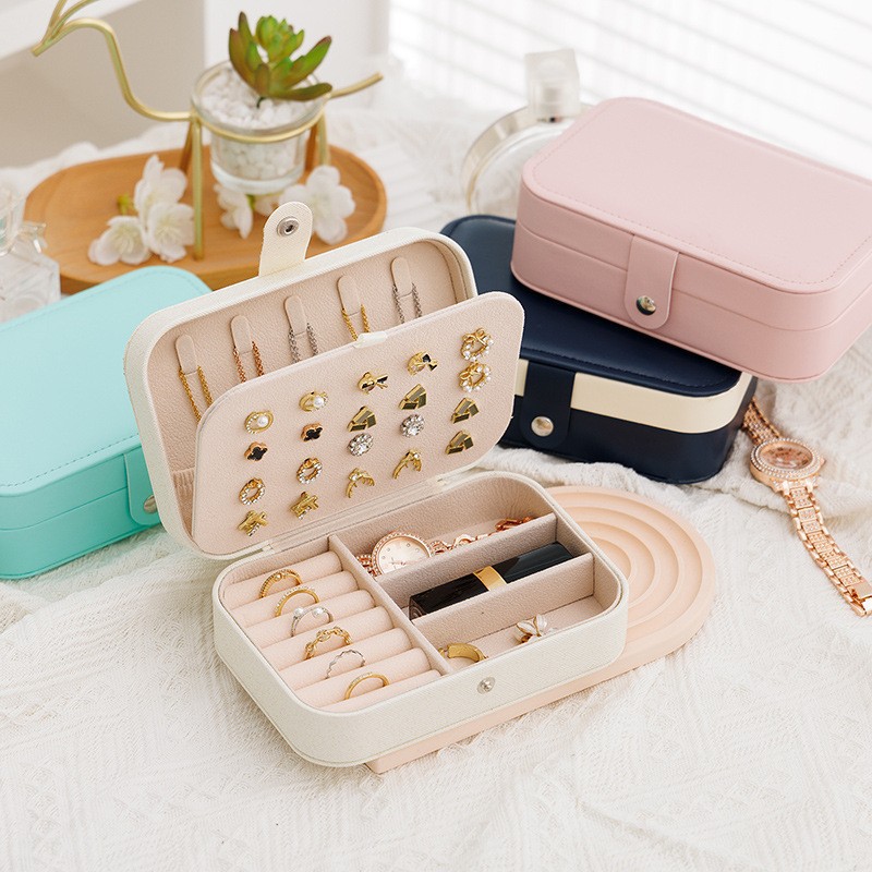 Kotak Perhiasan Mini Portabel  - Travel Accessories Jewelry ulasan dan harga