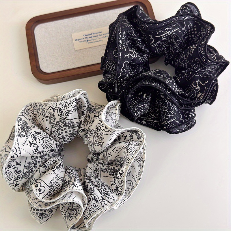 Set Aksesori Rambut Kain Hitam - Travel Accessories Aesthetic ulasan dan harga