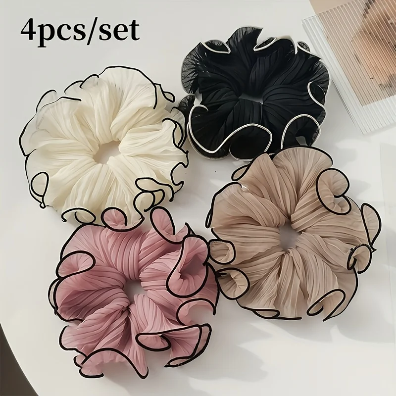4 Buah/Set Ikat Rambut Kain Be - Travel Accessories Aesthetic ulasan dan harga