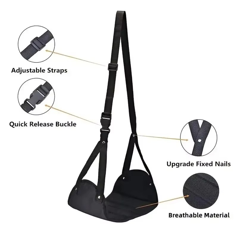 Hammock Kaki Pesawat dengan Ta - Travel Accessories Long Flight ulasan dan harga