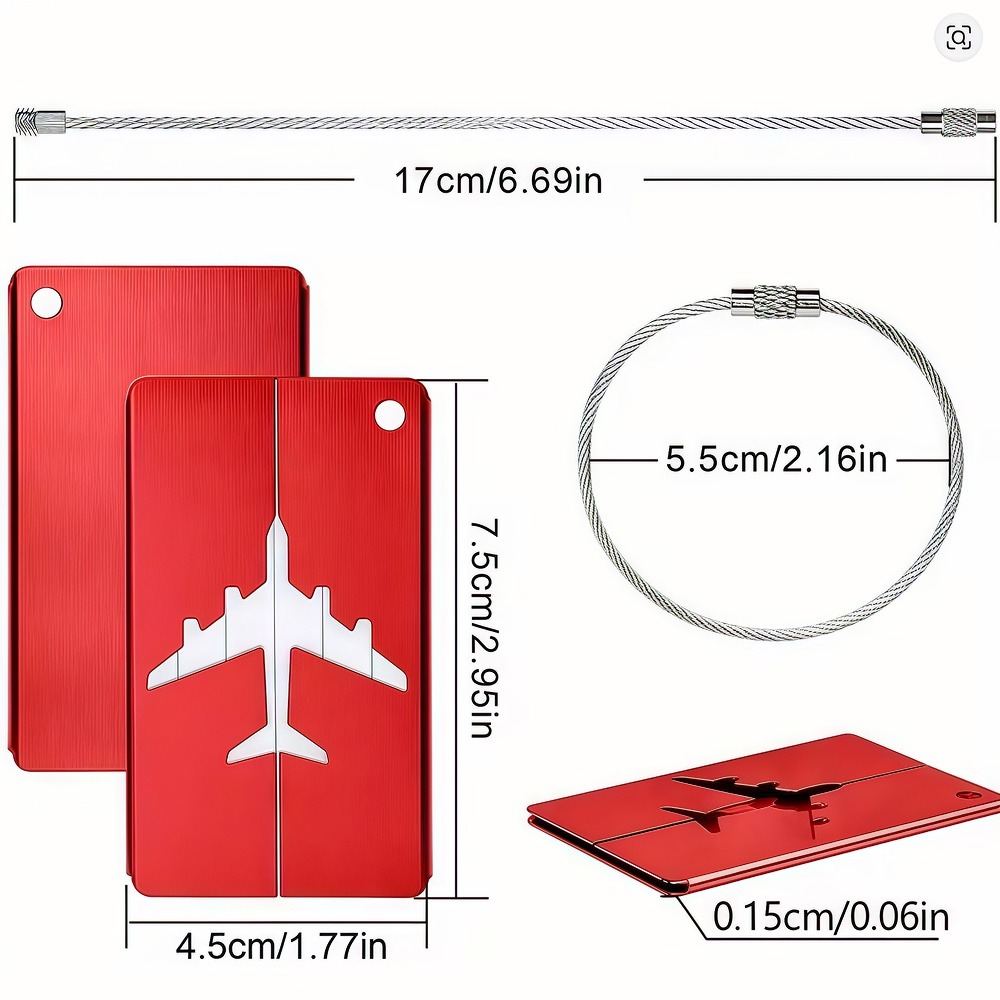 Tag bagasi perjalanan aluminiu - Travel Accessories India ulasan dan harga