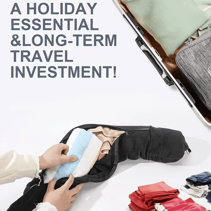 1 Set Sarung Bantal Berbentuk  - Travel Accessories Long Flight ulasan dan harga
